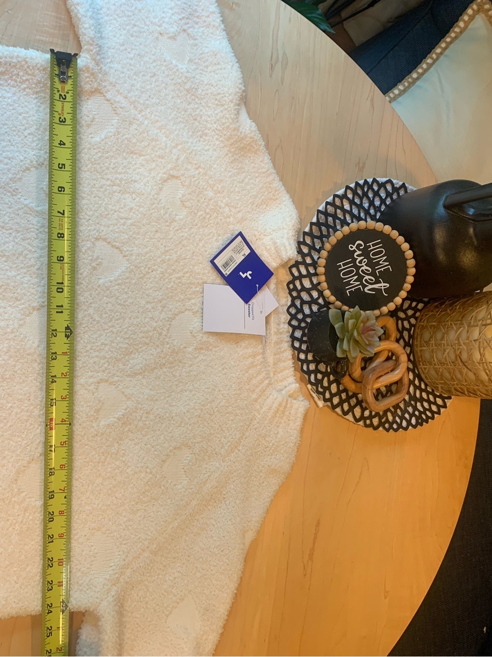 JoyLab heart imprint cozy sweater XL - Picture 6 of 8